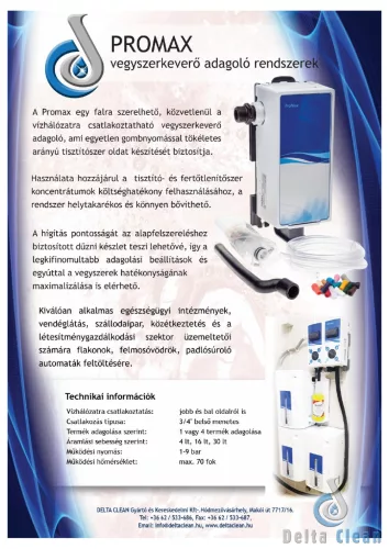 ProMax – vegyszerkeverő adagoló