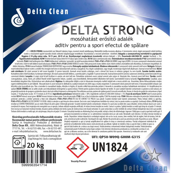 Delta Strong 20 kg - mosóhatást erősítő adalék