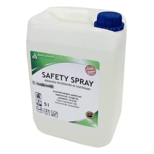 Safety Spray 5L - Alkoholos fertőtlenítő és tisztítószer