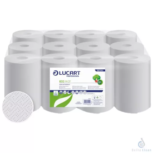 Lucart Eco 14 CF – középadagolós kéztörlő, 2 rétegű – 240 lap/tekercs