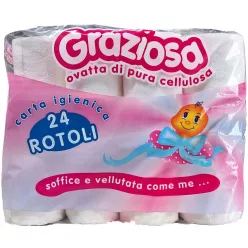 Háztartási WC-papír – 3 rétegű – 24 tekercs/csomag