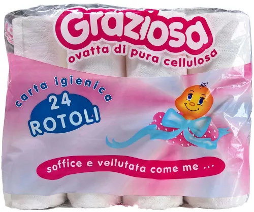 Háztartási WC-papír – 3 rétegű – 24 tekercs/csomag