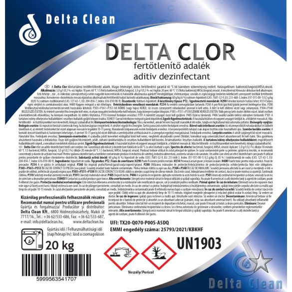 Delta Clor 20 kg - fertőtlenítő adalék
