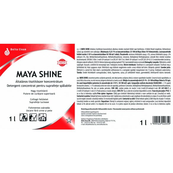 Maya Shine 1L - Allgemeiner Boden- und Oberflächenreiniger