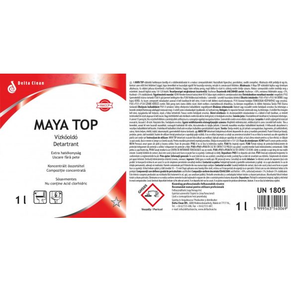 Maya Top 1L - Foszforsavas vízkőoldó (12 db/karton)