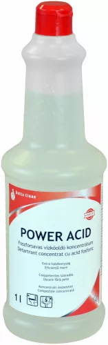 Power Acid – koncentrált vízkőoldó és savas tisztítószer – 1 l (12 db/karton)