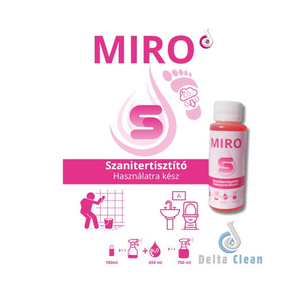 MIRO S 100 ml - Szanitertisztító koncentrátum