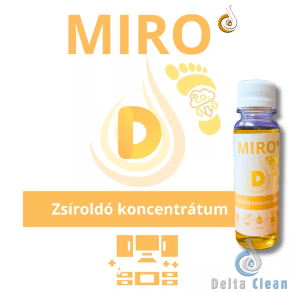 MIRO-D  100 ml - Zsíroldó koncentrátum (hamarosan elérhető) + 1 db keverőflakon (12 db/karton)