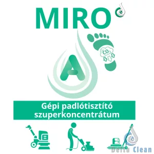MIRO A 100 ml - Gépi padlótisztító szuperkoncentrátum + 1 db keverőflakon (12 db/karton)