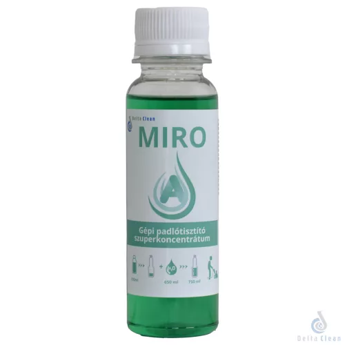 MIRO A – gépi padlótisztító szuperkoncentrátum – 100 ml (12 db/karton + 1 keverőflakon)