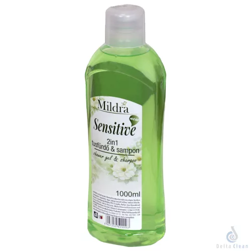 Mildra Sensitive – 2 az 1-ben tusfürdő és sampon – 1 l